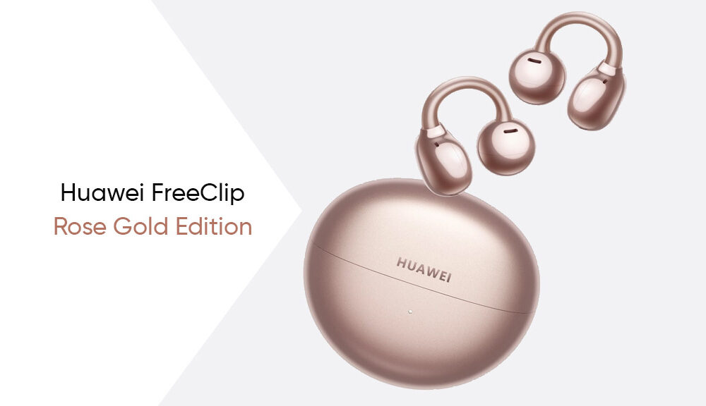 HUAWEI FreeClip Rose Gold: auriculares inalámbricos abiertos con