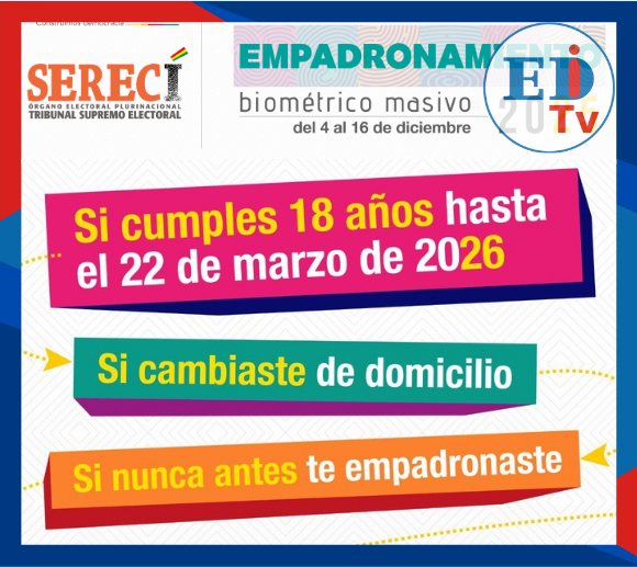 Comienza el Empadronamiento Biométrico Masivo en Bolivia (12:07) - El ...