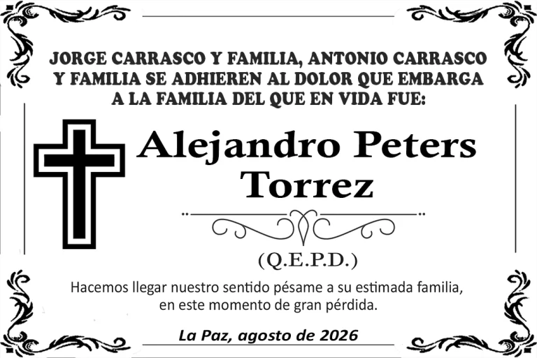 Alejandro Peters Torrez